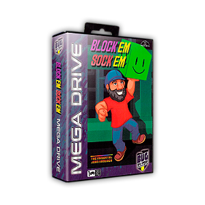 Cartucho P/ Mega Drive Block'em Sock'em (Big Uncle Games)