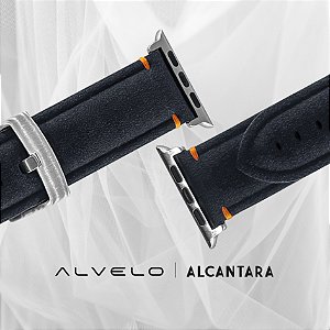 Alvelo Concept | Alcantara®  - Apple Watch Ultra (Black - Orange)