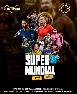 ARQUIVO DE ATUALIZAÇÃO MORCEGOPATCH PARA PES 20 E PES 21 (GAME NÃO INCLUSO)