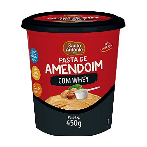 PASTA DE AMENDOIM C/ WHEY POTE 450G