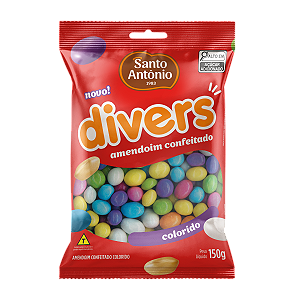 AMENDOIM DIVERS COLORIDO PCT 150G