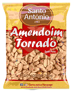 AMENDOIM TORRADO S/ PELE PCT 200G