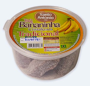 BANANINHA CRISTALIZADA TRADICIONAL POTE 200G