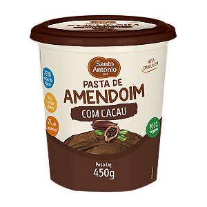 PASTA DE AMENDOIM C/ CACAU POTE 450G