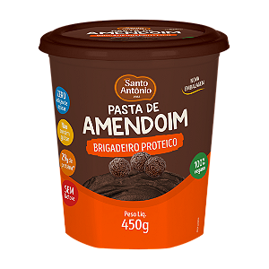 PASTA DE AMENDOIM C/ BRIGADEIRO PROTEICO POTE 450G