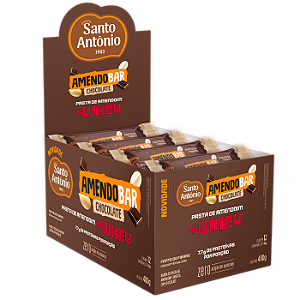 AMENDOBAR CHOCOLATE C/WHEY BARRA DISPLAY 480G 12UNX40G