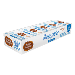 PAÇOQUINHA RETANGULAR ZERO DISPLAY 180G 10UN X 18G