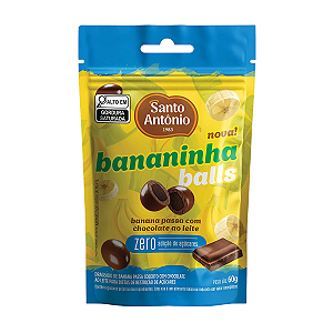 BANANINHA BALLS C/CHOCOLATE ZERO PCT 60G