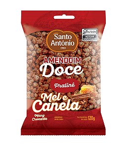 AMENDOIM DOCE PRALINE MEL E CANELA PCT 120G