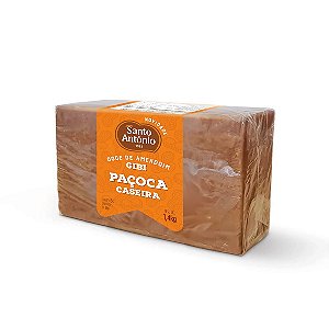 DOCE DE AMENDOIM TIPO GIBI PAÇOCA CASEIRA PCT 1,4KG 50UN X 28G
