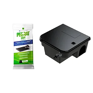 Porta Isca Control Box + 1 Par De Peg Rat Light
