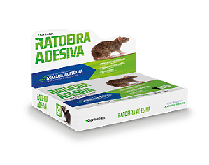 Ratoeira Adesiva Pega Mata Rato Atóxico Kit 50 Unidades