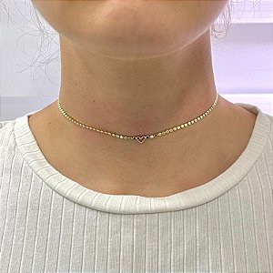 Choker Coração Apaixonado