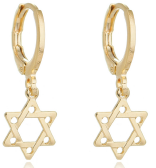 Brinco Argolinha Estrela de Fé