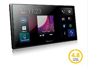 Central Multimídia Pioneer 2 Din DMH-Z5380TV Tela 6,8" Apple Car Play, Android Auto e WebLink