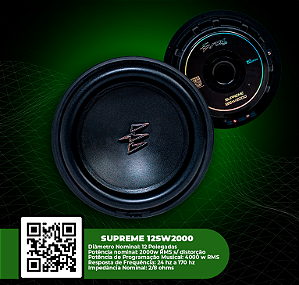 SUB 12" SW2000 SUPREME 8OHMS EVOK