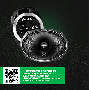 6x9 350RMS 4OHMS EVOK