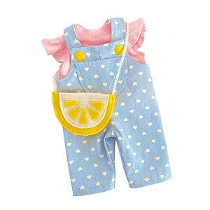 Roupinha P/ Boneca Baby Alive Conj 3 Pças Com Mochila