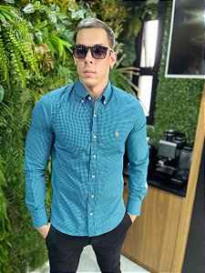 Camisa Social Xadrez Ralph Lauren