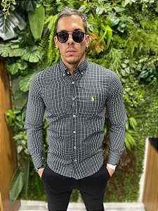 Camisa Social Manga Longa Ralph Lauren (  Micro Xadrez )