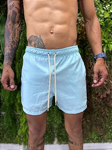Short praia Ralph Lauren azul bebê
