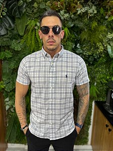 Camisa xadrez de linho Ralph Lauren