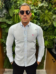 Camisa manga longa de linho Ralph Lauren