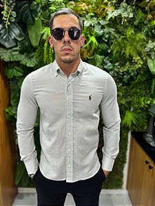 Camisa manga longa de linho Ralph Lauren