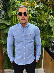 Camisa manga longa de linho Ralph Lauren