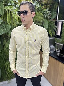 Camisa Ralph Lauren Manga Longa Listrada