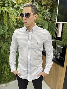Camisa Ralph Lauren Manga Longa Listrada