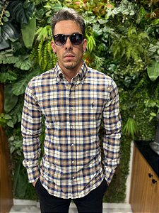 Camisa xadrez flanelada Ralph Lauren