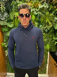 Blusa de moletom com gorro e bolso canguru Ralph Lauren
