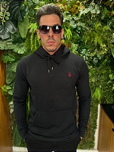 Blusa de moletom com gorro e bolso canguru Ralph Lauren