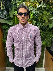 Camisa social xadrez