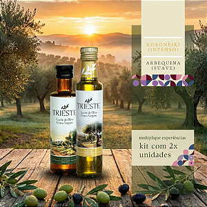 Kit com 2x Azeites Trieste (intenso + suave)