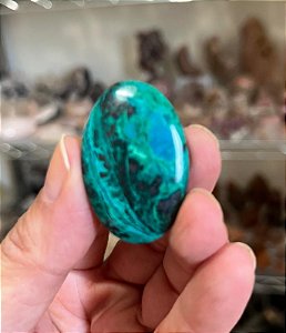 Crisocola - cabochão oval G