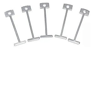 Agulha Nivelador Espaçador T Aço Reutilizável 50pcs