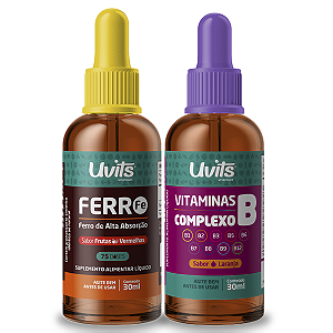 Kit Ferro 30ml + Vitamina Complexo B 30ml