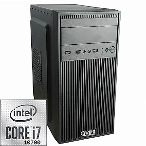 Computador Crystal Intel I7-10700 Mem 8GB SSD240