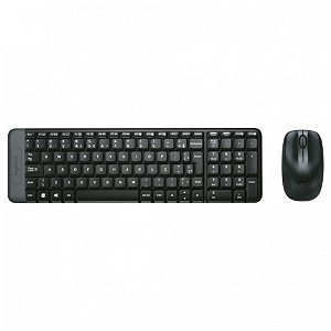 Teclado e Mouse Sem Fio Logitech MK220, Compacto, ABNT2, 920-004431