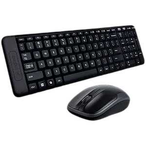 Teclado e Mouse Sem Fio Logitech MK220, Compacto, ABNT2, 920-004431