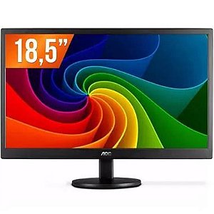 Monitor AOC 18,5" HDMI e VGA E970SWHNL