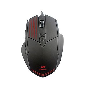 Mouse Gamer C3Tech MG-10BK, Com Fio, RGB, 2400DPI, 6 Botões, Preto