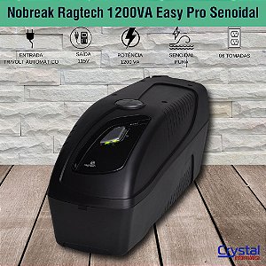 Nobreak Ragtech 1200VA Easy Pro Senoidal USB-TI