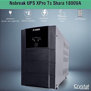 Nobreak UPS XPro Ts Shara Senoidal Universal 1800VA, Saída Bivolt, 2 Baterias Internas, Entrada Bivolt , 4539