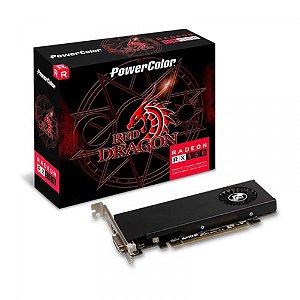 Placa de Vídeo RX550 4GB 128 bits Power Color 4GBD5-HLE