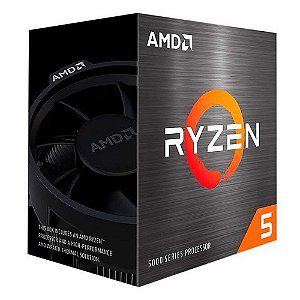 Processador AMD Ryzen 5 5500, 3.6GHz, 4.2GHz Turbo, 6 Cores, 12 Threads, 19MB Cache, AM4, Sem Vídeo, 100-100000457BOX