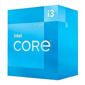 Processador Intel Core i3 12100F, 12ª Geração, 3.3GHz, 4.3GHz Turbo, 4 Cores, 8 Threads, 12MB Cache, LGA 1700, BX8071512100F