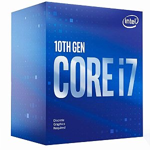 Processador Intel Core i7 10700F 10ª Geração 2.90GHz, 4.80GHz Turbo, 8 Cores, 16 Threads, 16MB Cache, LGA 1200, BX8070110700F